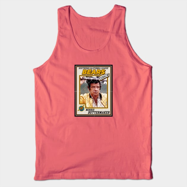 Bad News Bears Baseball Card Coach Buttermaker Tank Top by Alema Art